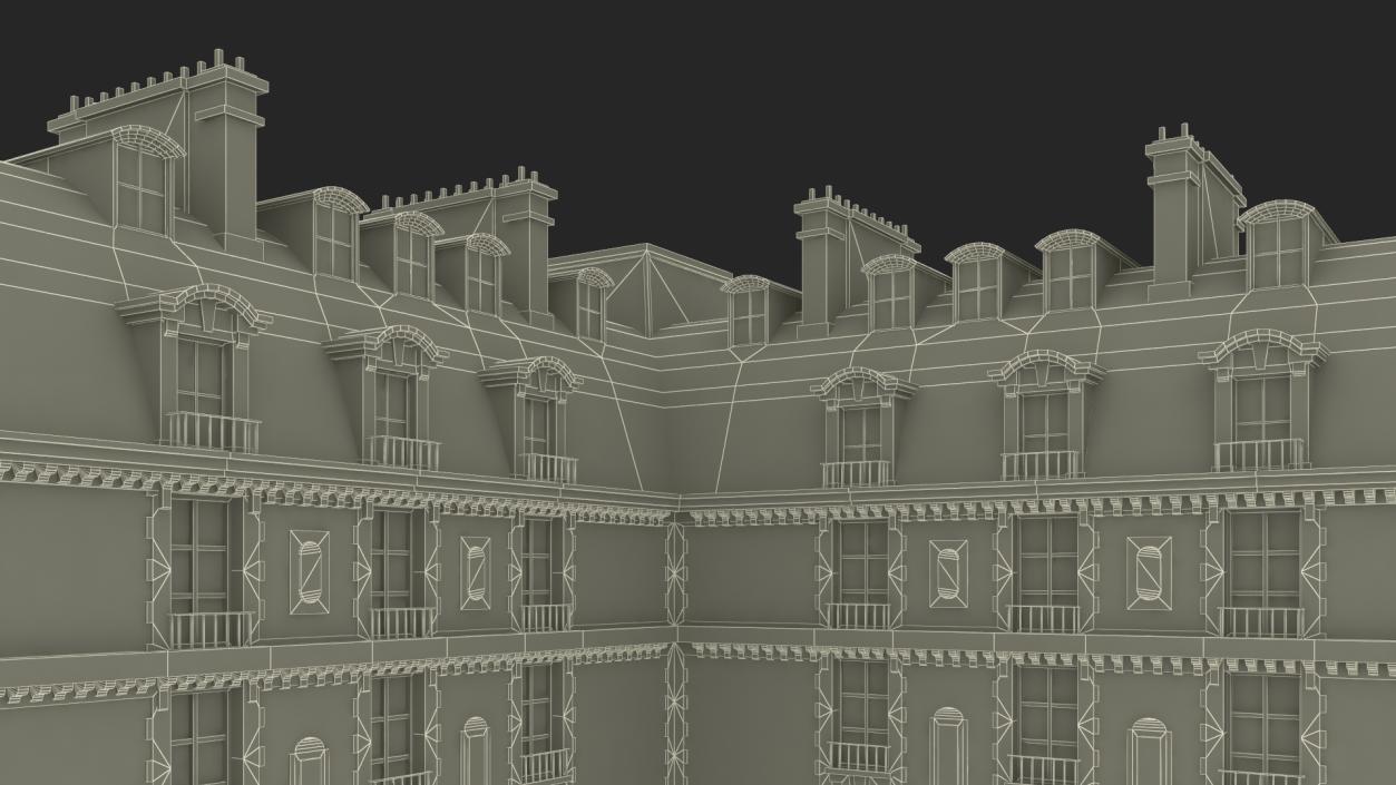 French Renaissance Building 2 3D model