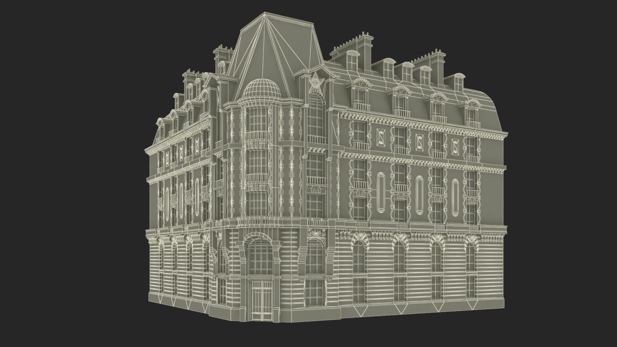 French Renaissance Building 2 3D model