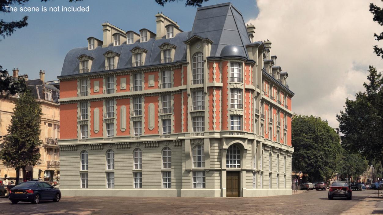 French Renaissance Building 2 3D model