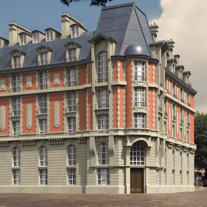 French Renaissance Building 2 3D model