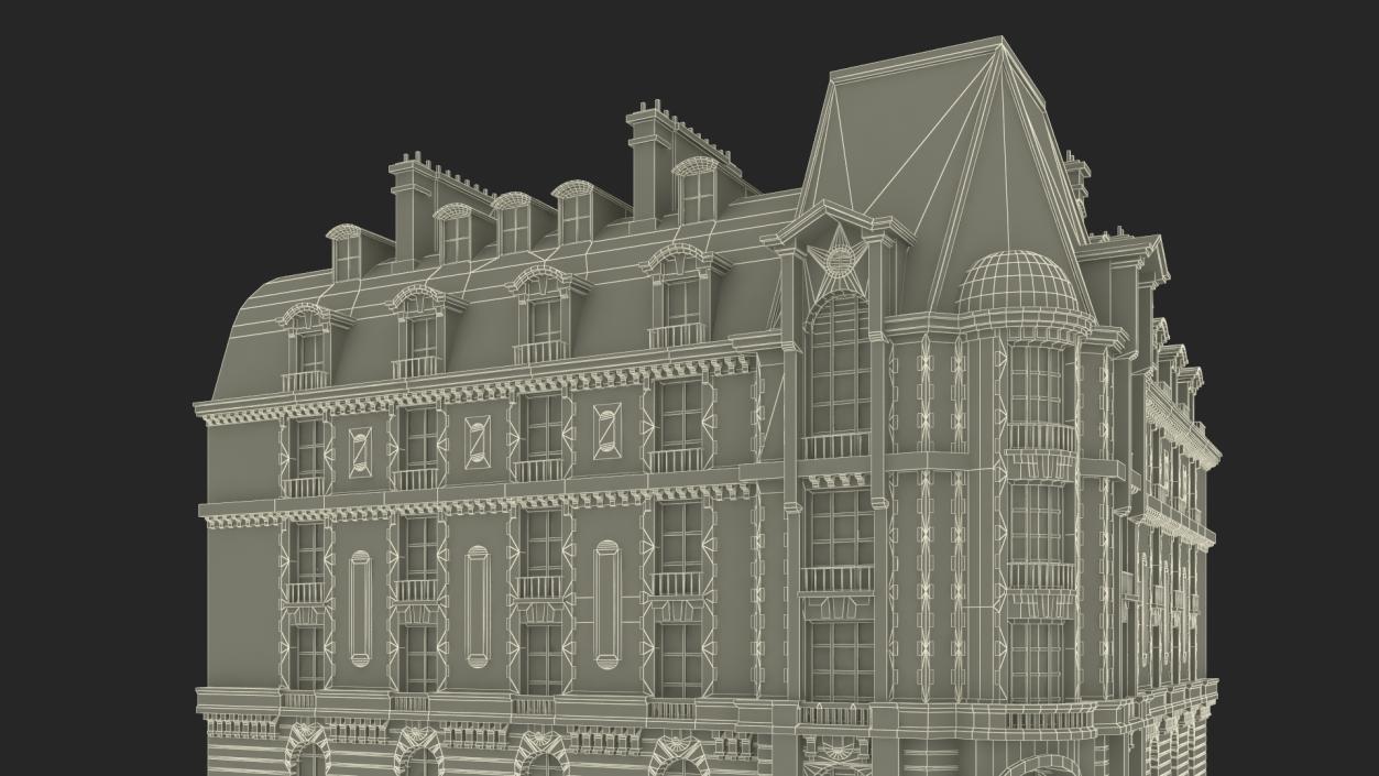 French Renaissance Building 2 3D model