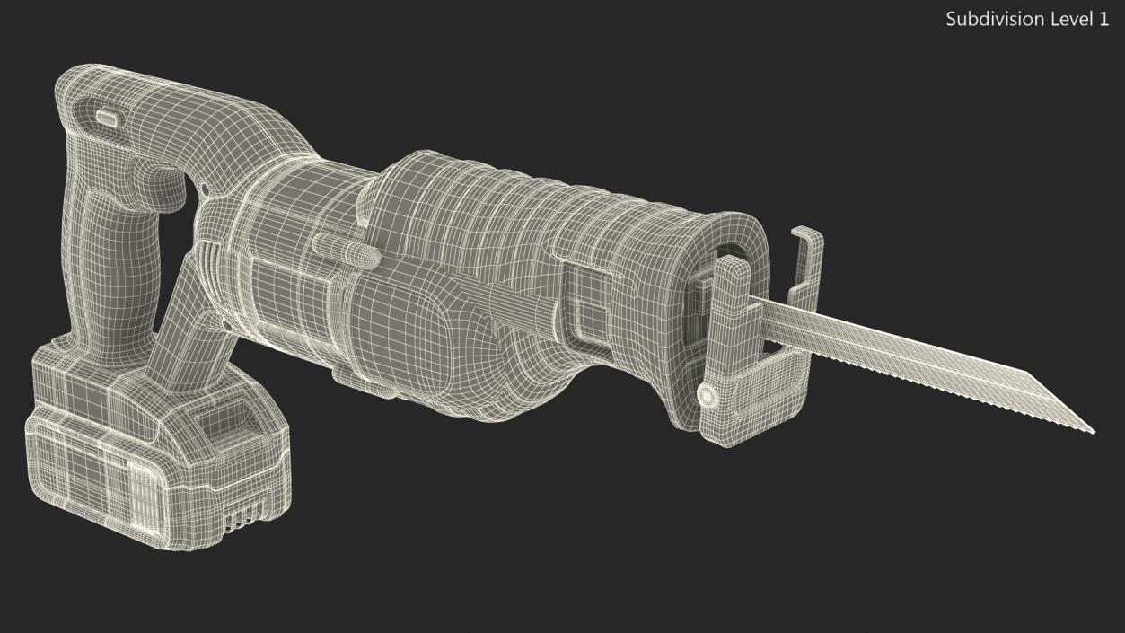 3D model Cordless Sabre Saw Dewolt