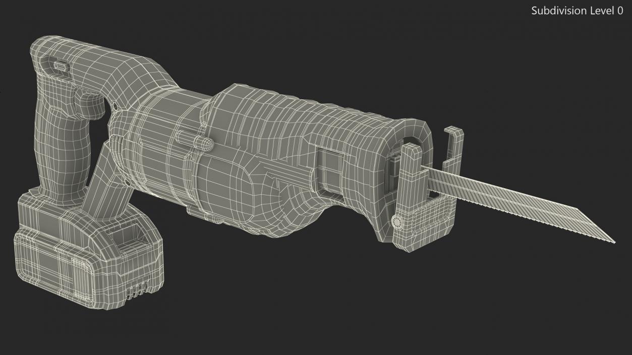 3D model Cordless Sabre Saw Dewolt