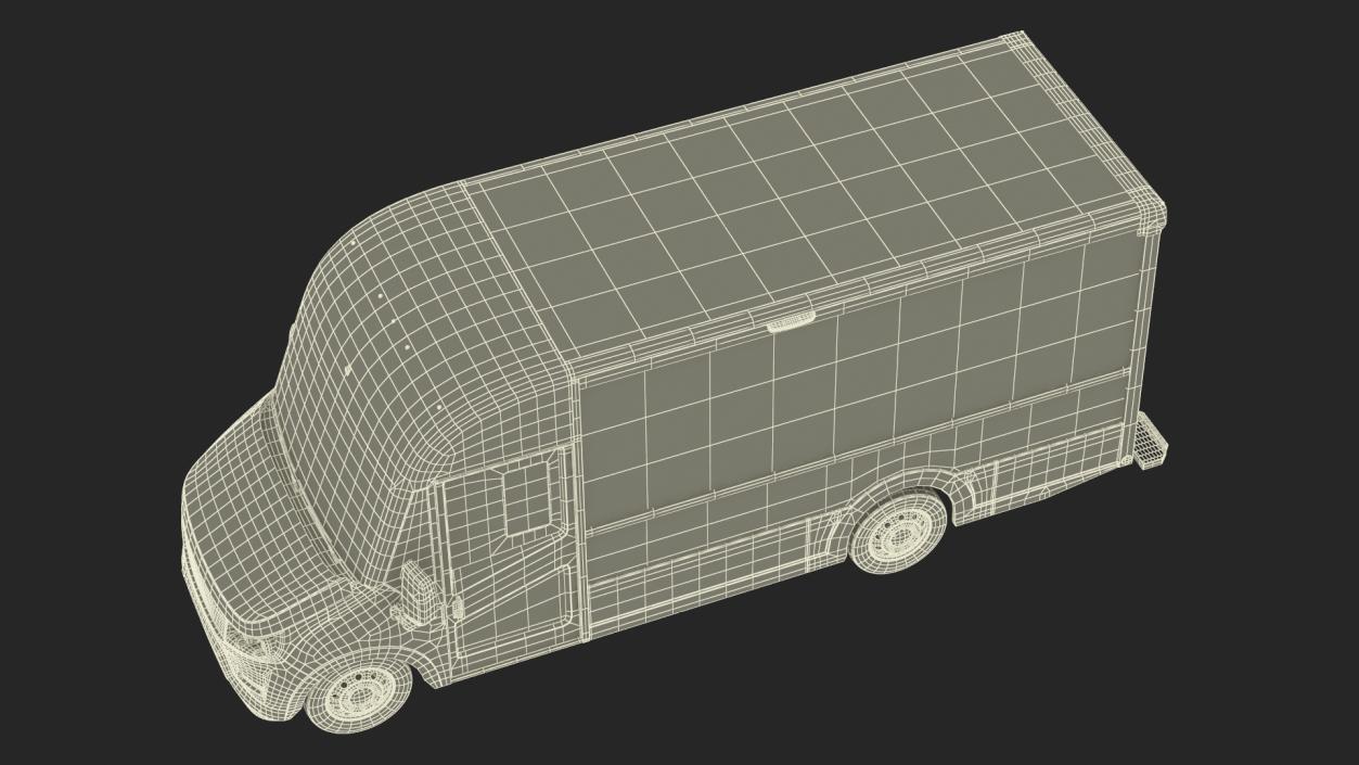 Urban Delivery Truck Rigged 3D