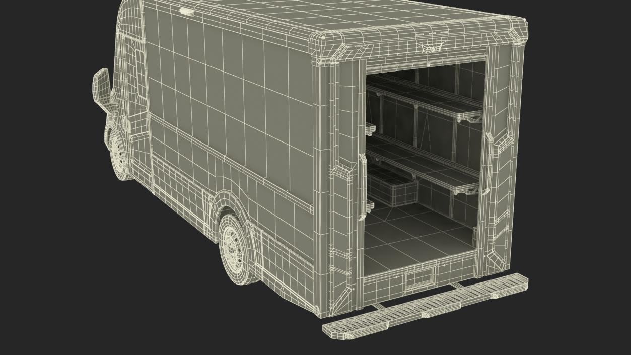 Urban Delivery Truck Rigged 3D