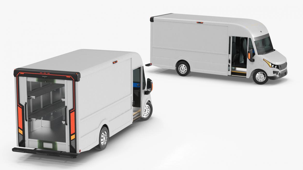 Urban Delivery Truck Rigged 3D