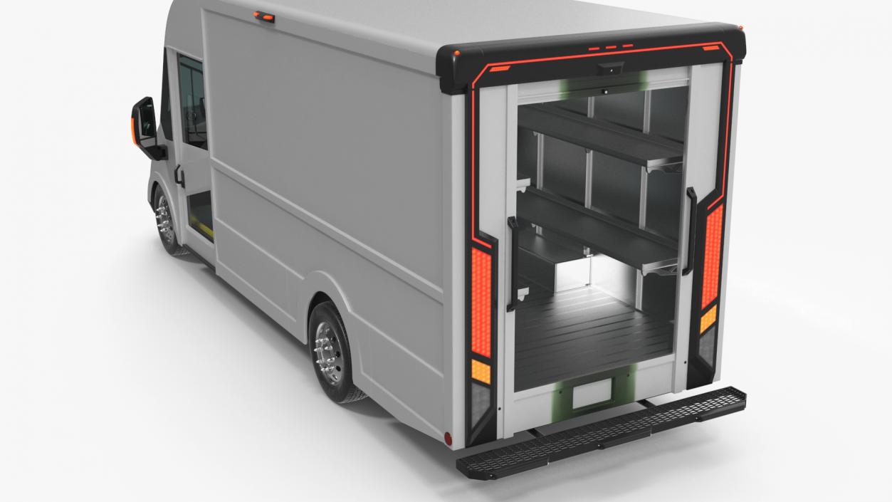 Urban Delivery Truck Rigged 3D