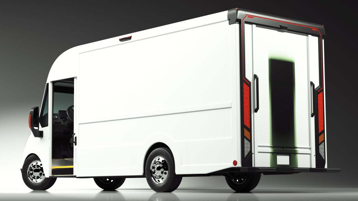 Urban Delivery Truck Rigged 3D