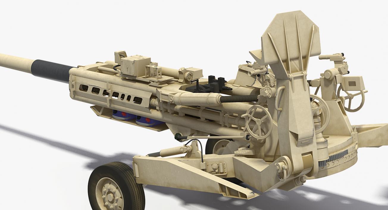 155mm M777 Howitzer Desert Towing Position 3D