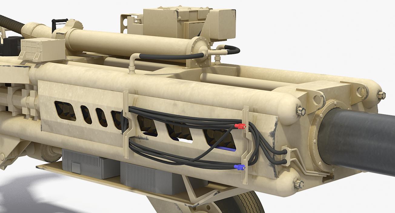 155mm M777 Howitzer Desert Towing Position 3D