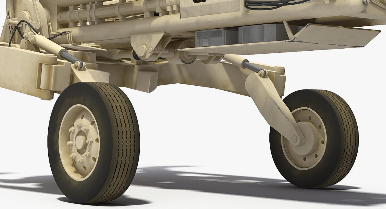 155mm M777 Howitzer Desert Towing Position 3D