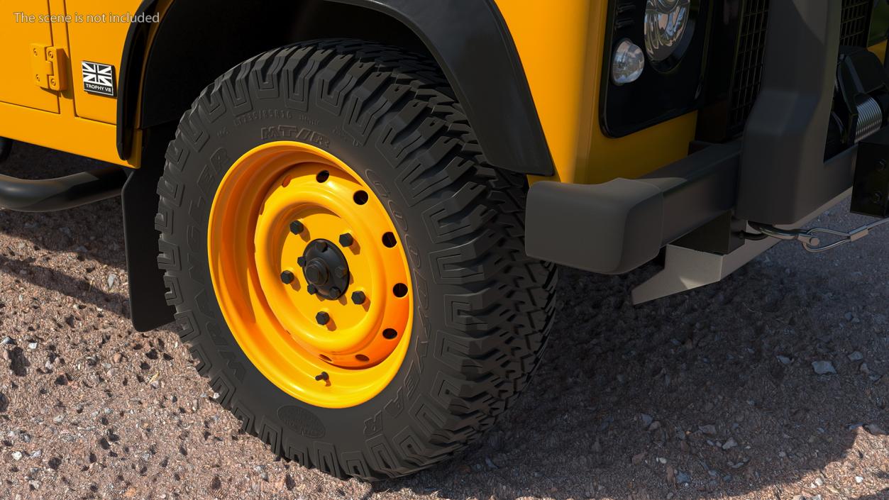 Goodyear Wrangler Mud Terrain Tyre 3D model