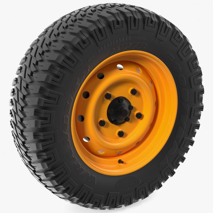 Goodyear Wrangler Mud Terrain Tyre 3D model