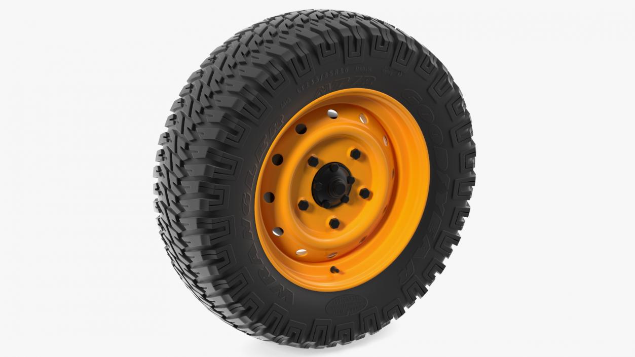 Goodyear Wrangler Mud Terrain Tyre 3D model