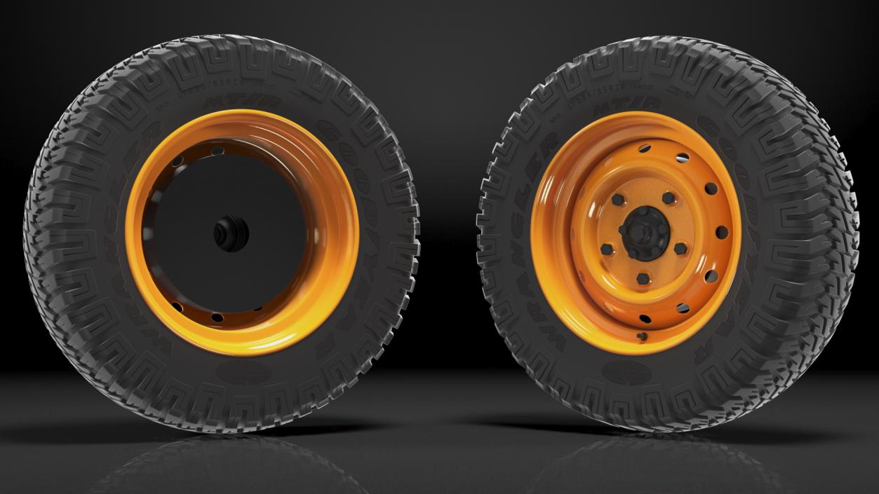 Goodyear Wrangler Mud Terrain Tyre 3D model