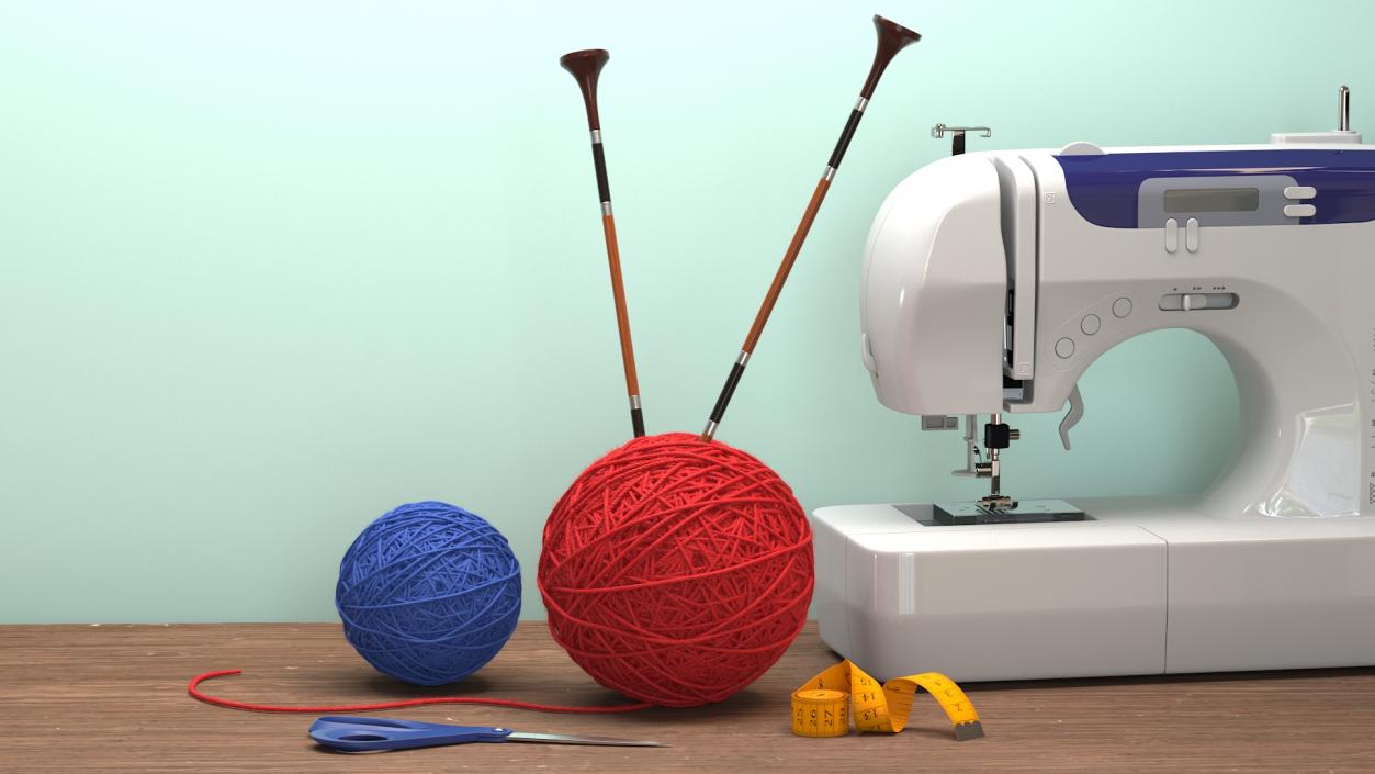 Knitting Needles Collection 3D