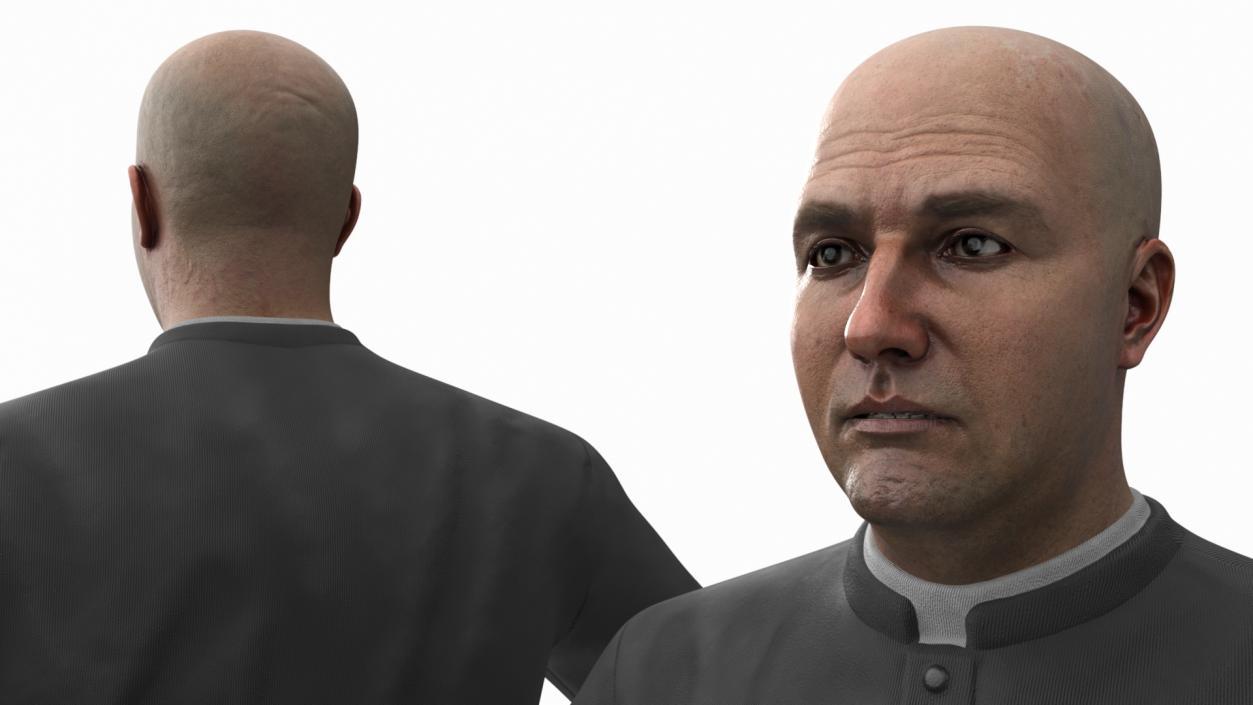 Catholic Priest A-Pose 3D