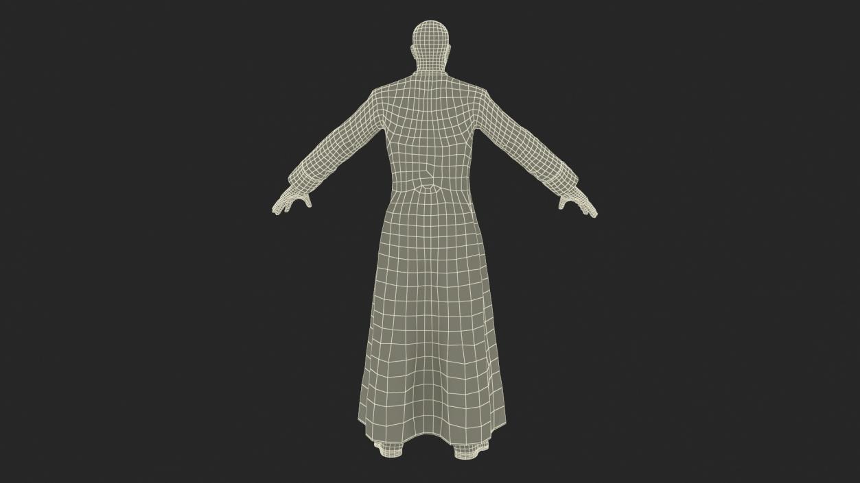 Catholic Priest A-Pose 3D