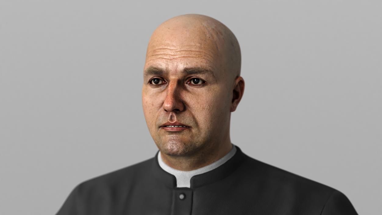 Catholic Priest A-Pose 3D