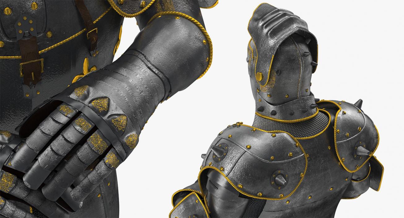 Medieval Knight Plates Armor Collection 3D model