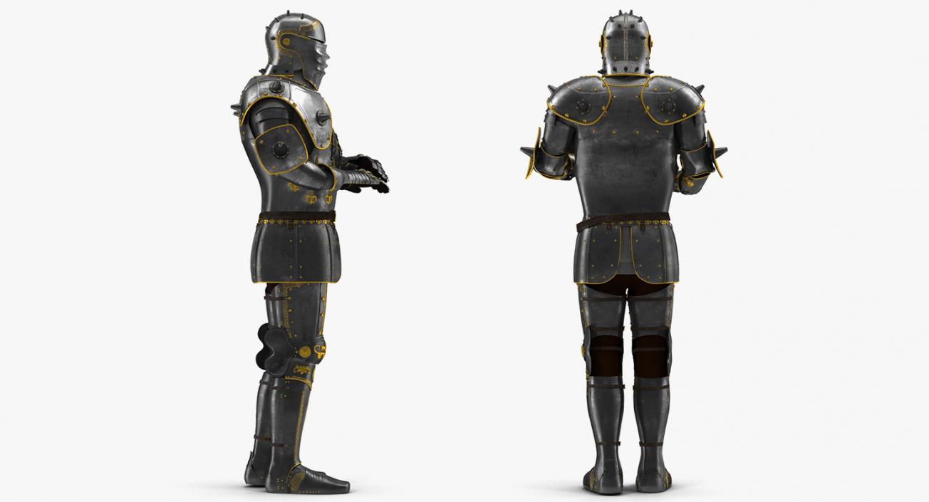 Medieval Knight Plates Armor Collection 3D model