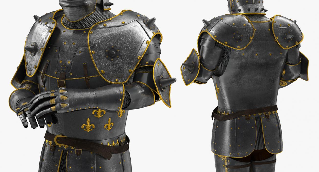 Medieval Knight Plates Armor Collection 3D model