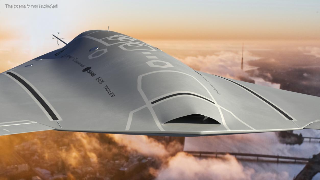 Dassault nEUROn UCAV Flight 3D