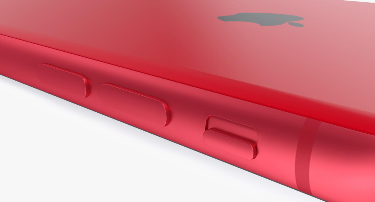 3D iPhone XR Red model