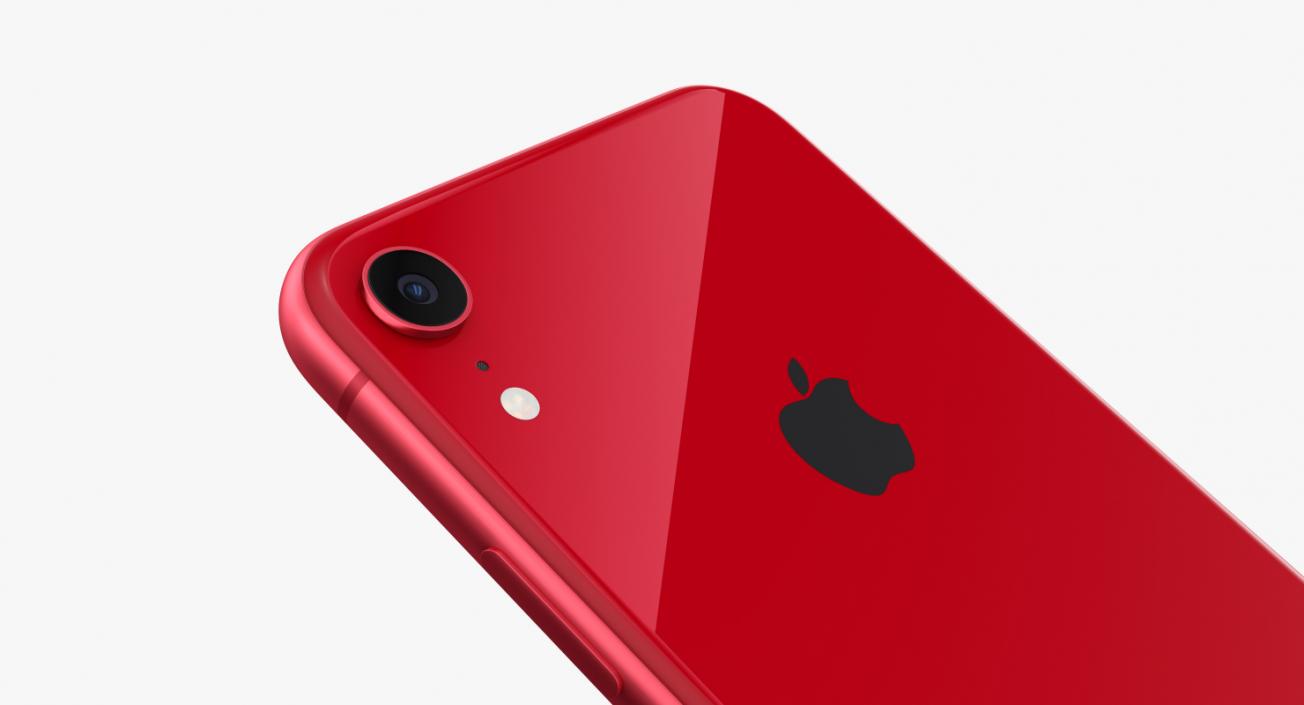 3D iPhone XR Red model