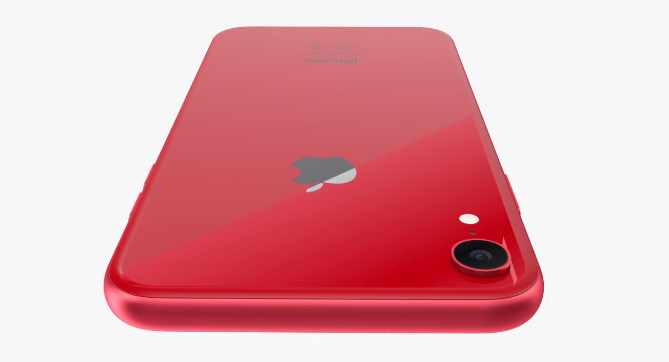 3D iPhone XR Red model