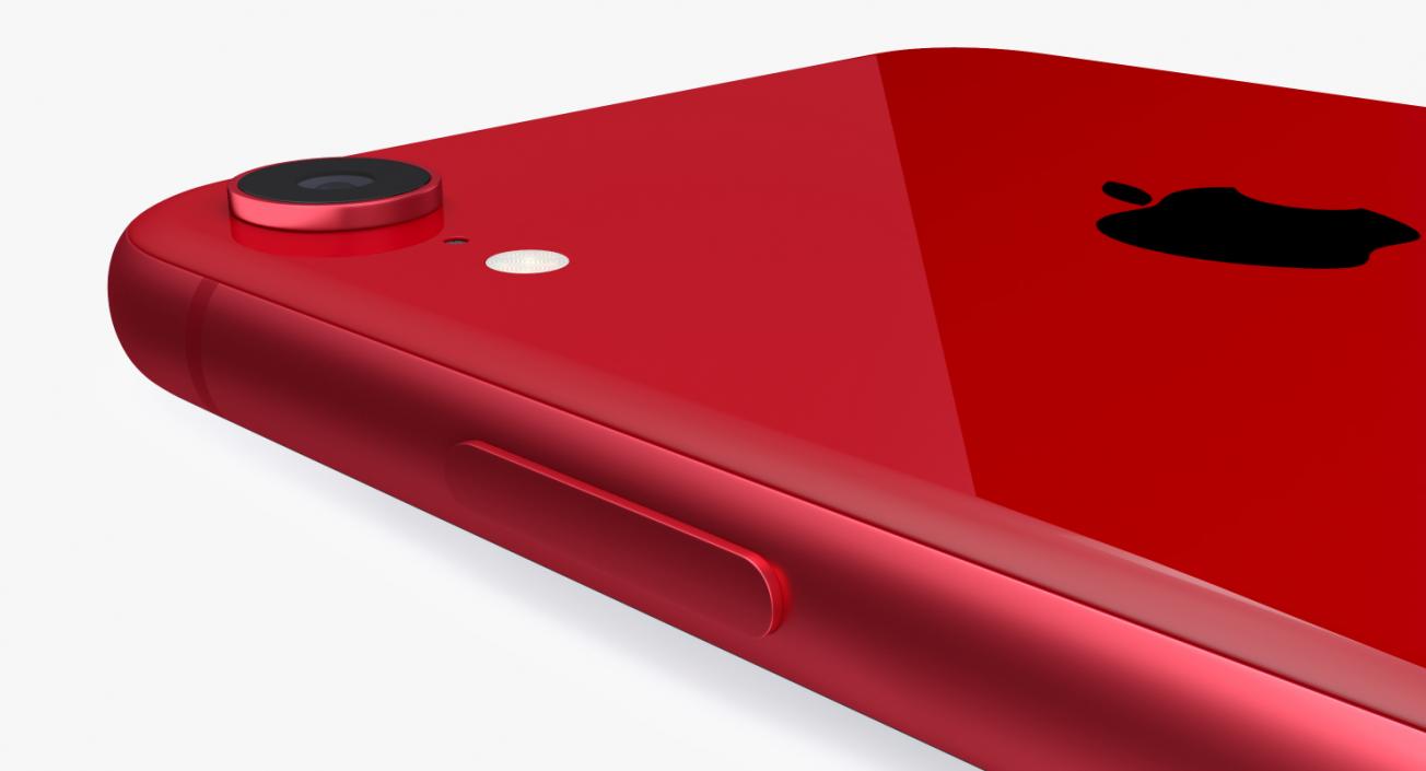 3D iPhone XR Red model