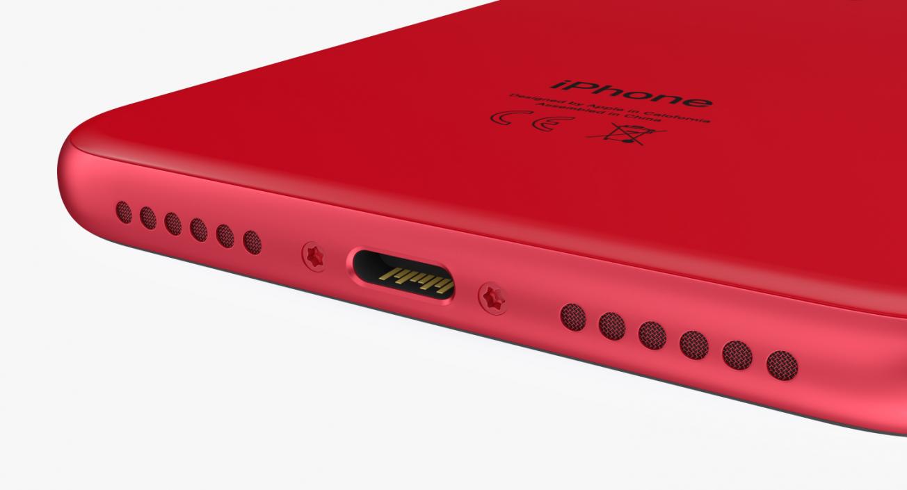 3D iPhone XR Red model