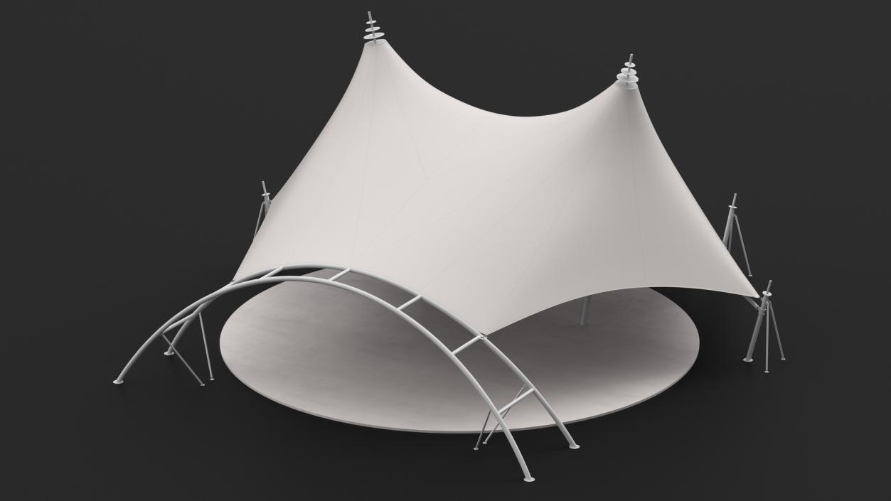 Event Tensile Tent White 3D model