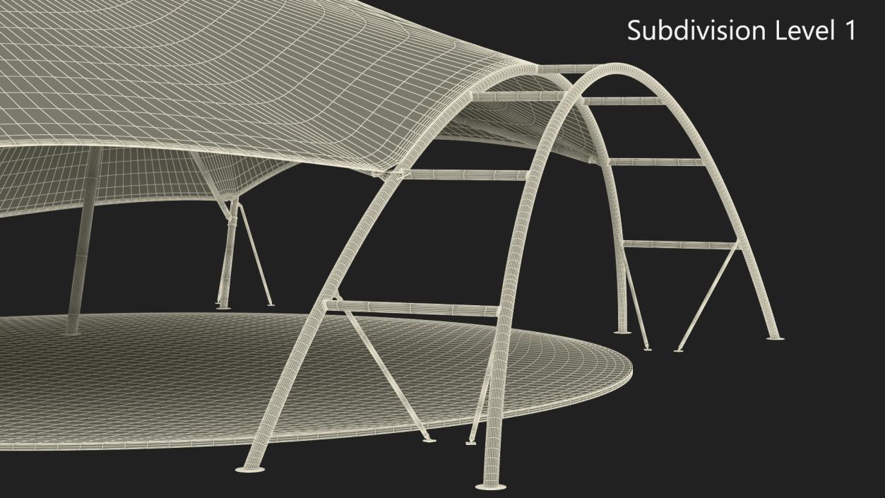 Event Tensile Tent White 3D model