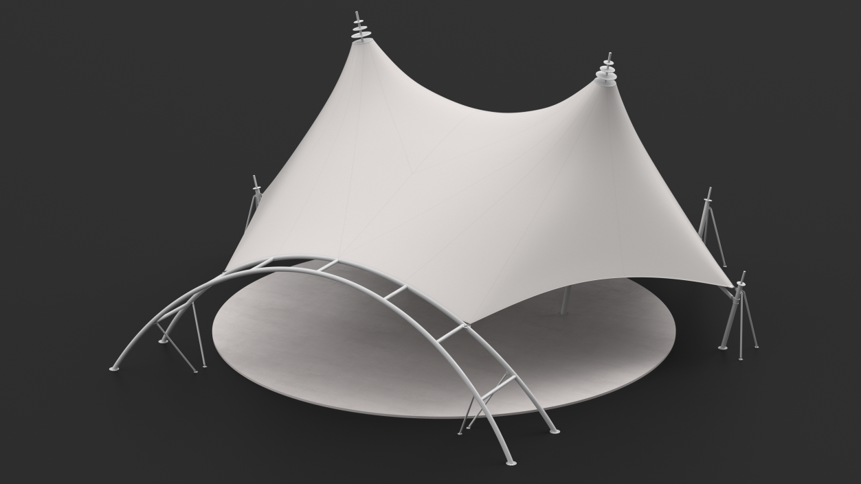 Event Tensile Tent White 3D model