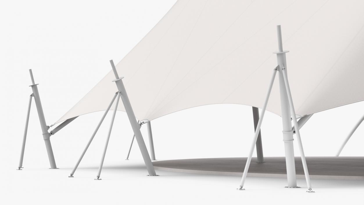 Event Tensile Tent White 3D model