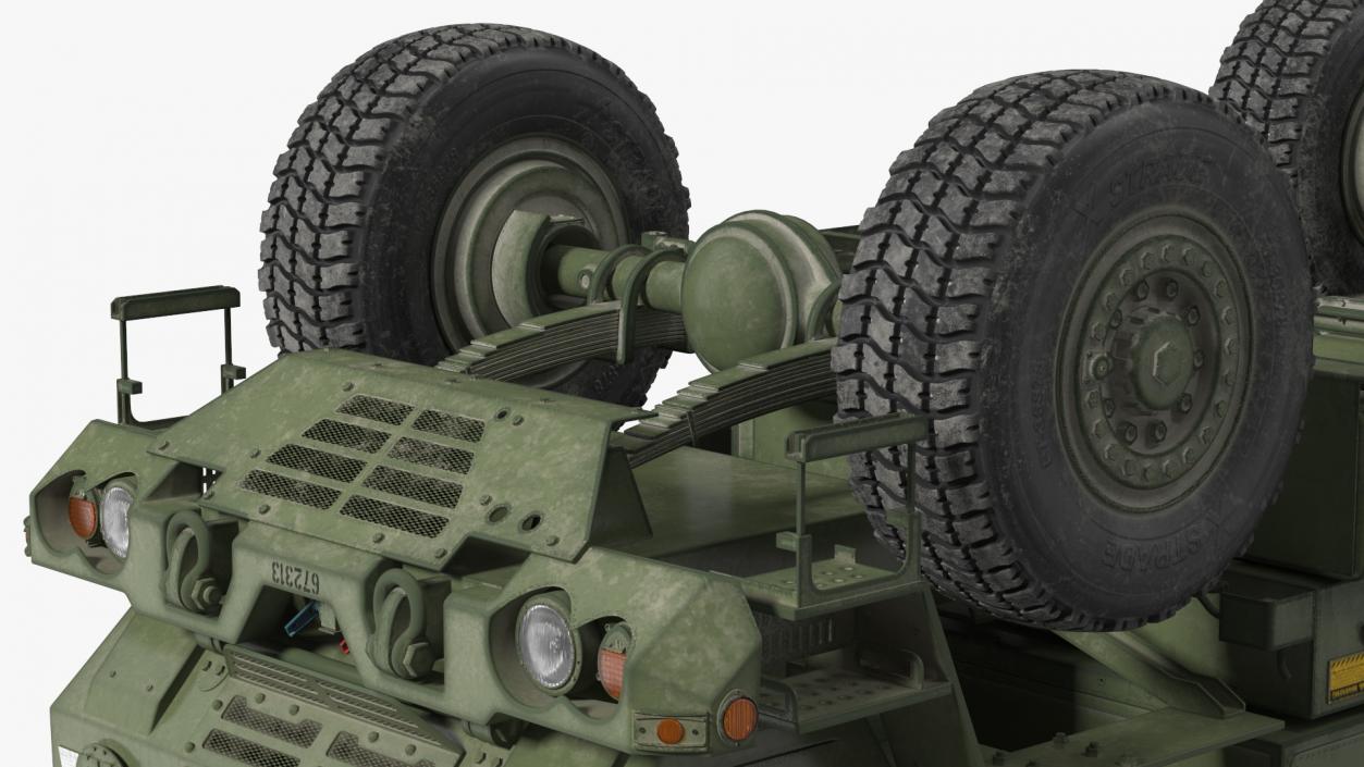 3D M142 High Mobility Artillery Rocket System Green model