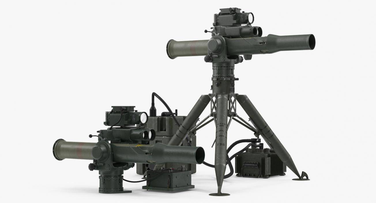 BGM-71 TOW Missile Systems Collection 3D