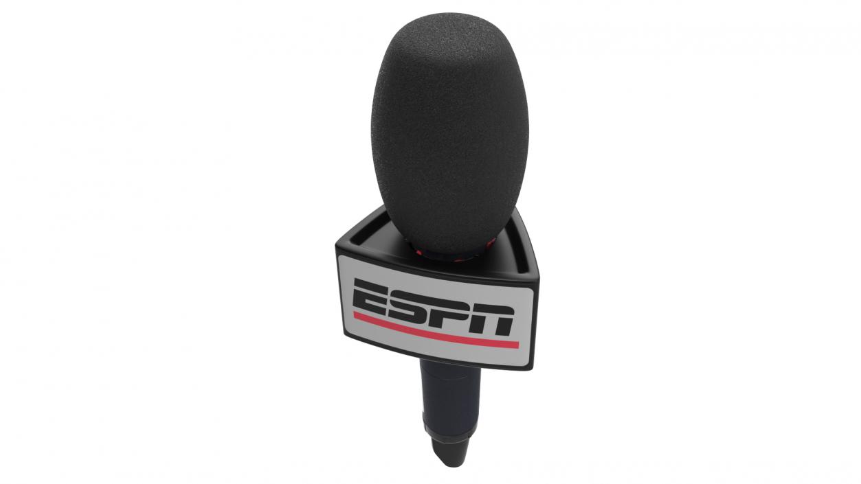 ESPN Reporter Wireless Microphone Triangular 3D model