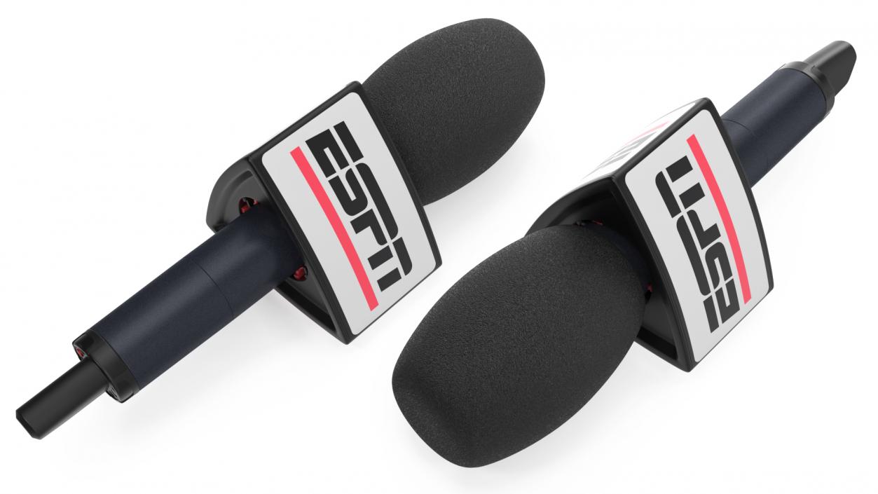 ESPN Reporter Wireless Microphone Triangular 3D model