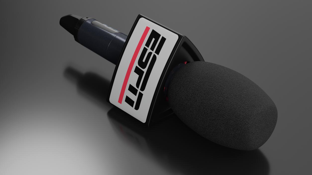 ESPN Reporter Wireless Microphone Triangular 3D model