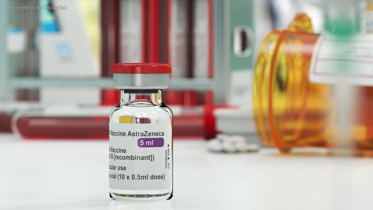 3D AstraZeneca COVID 19 Vaccine model