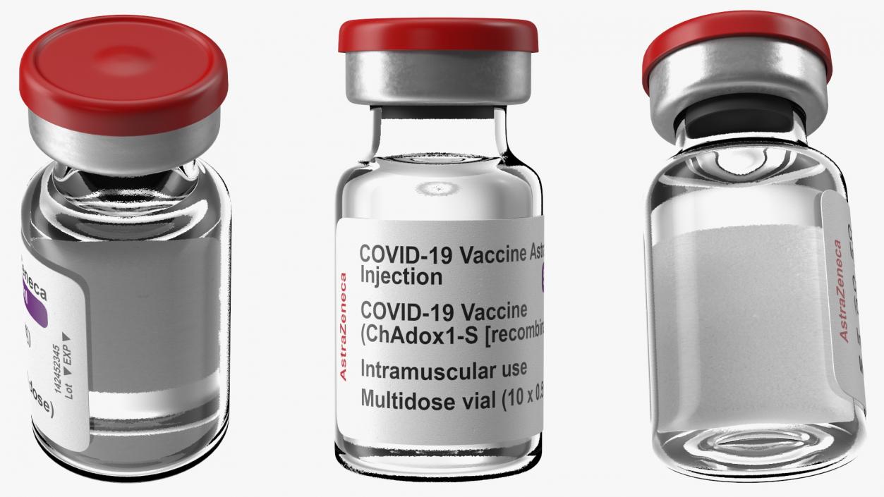 3D AstraZeneca COVID 19 Vaccine model