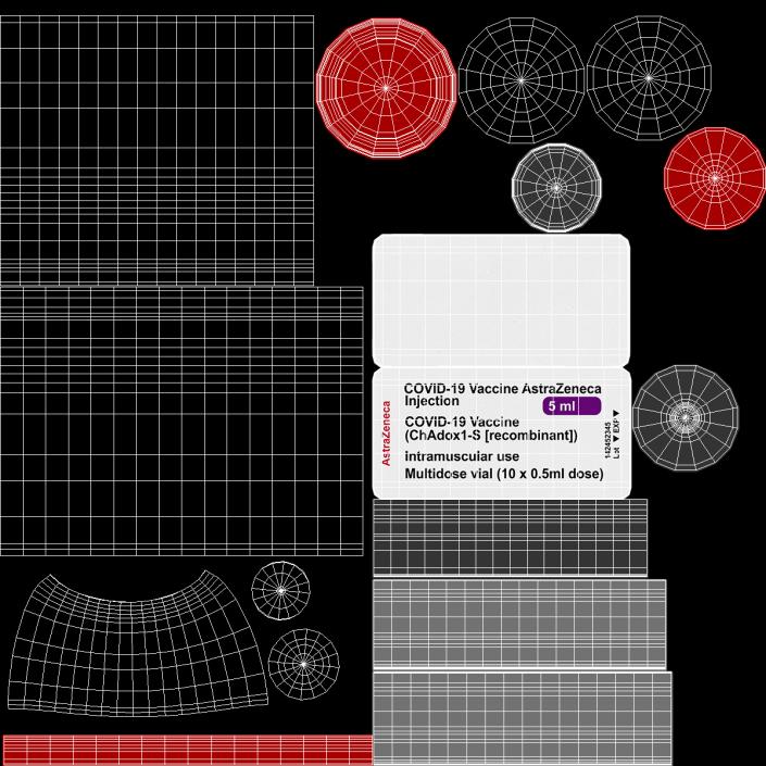 3D AstraZeneca COVID 19 Vaccine model