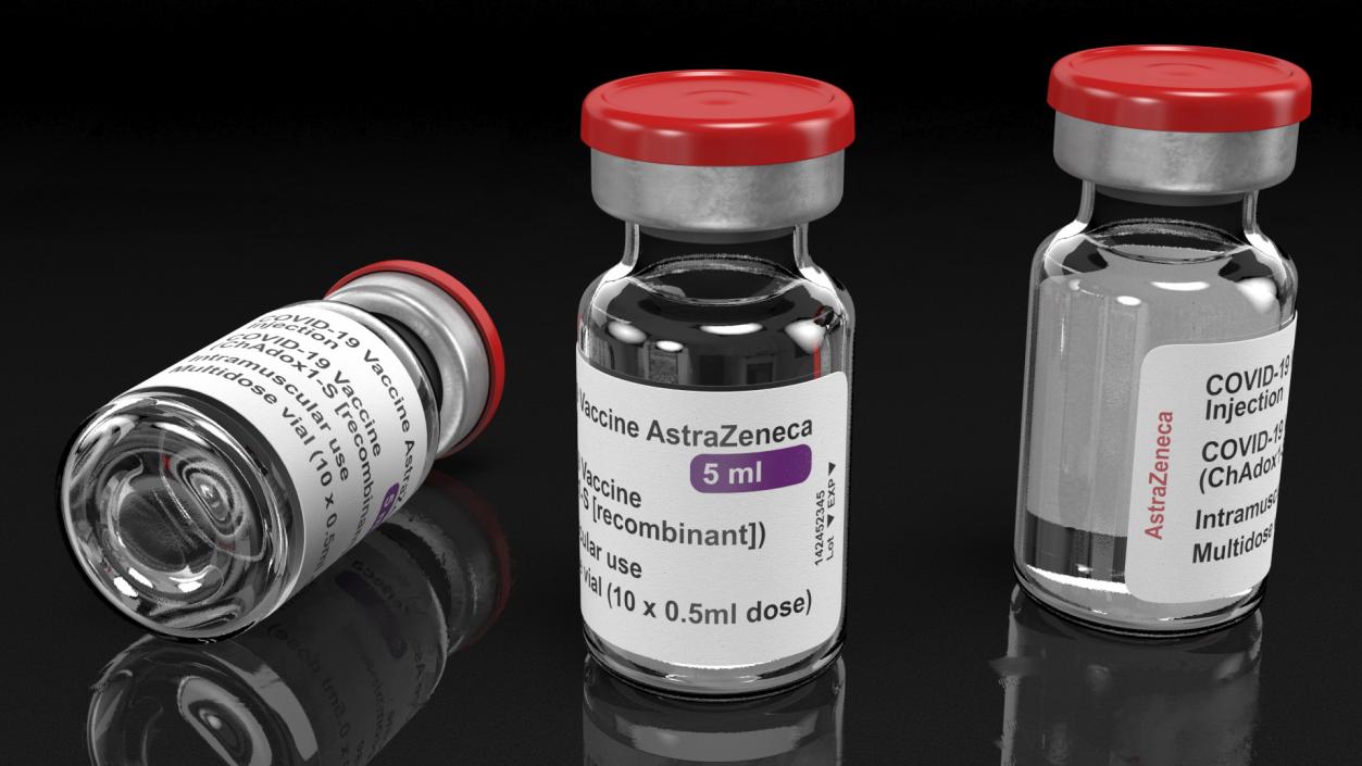 3D AstraZeneca COVID 19 Vaccine model