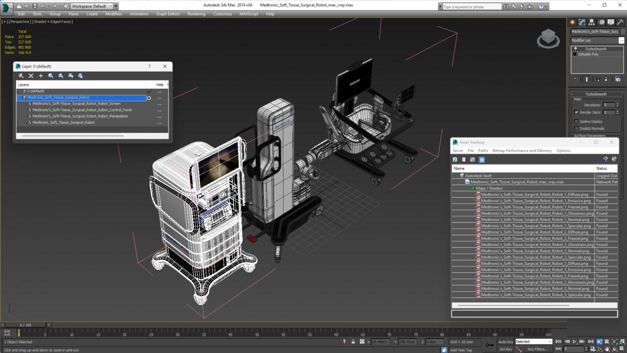 3D Medtronic Soft Tissue Surgical Robot