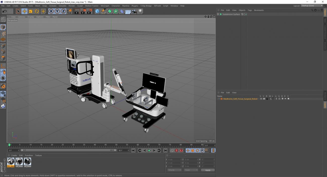 3D Medtronic Soft Tissue Surgical Robot