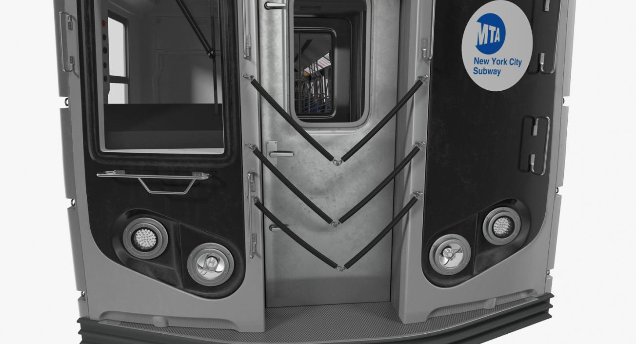 R160 New York City Subway Car 3D model