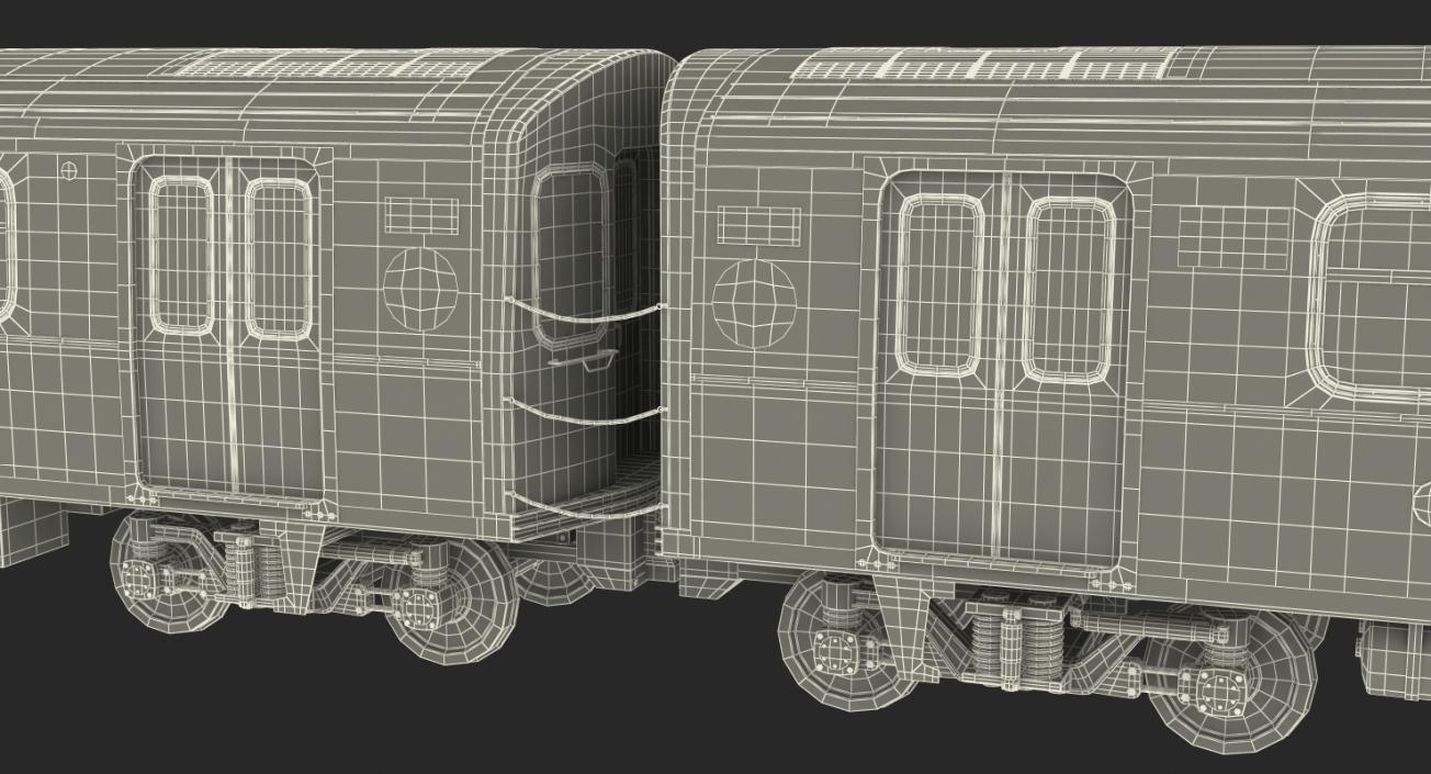 R160 New York City Subway Car 3D model