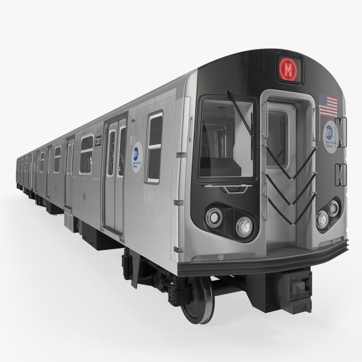 R160 New York City Subway Car 3D model